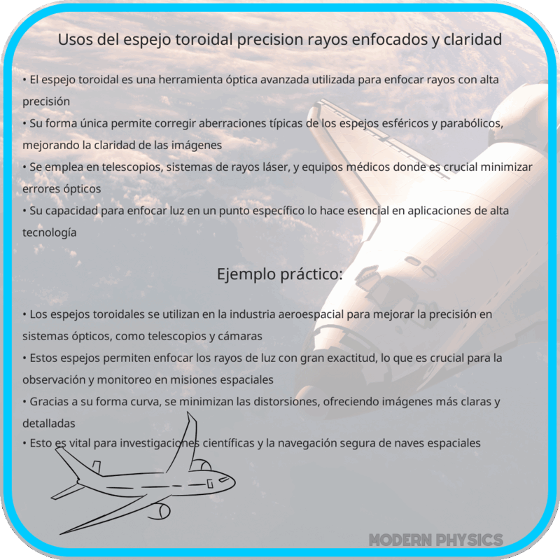 Usos del Espejo Toroidal | Precisión, Rayos Enfocados y Claridad