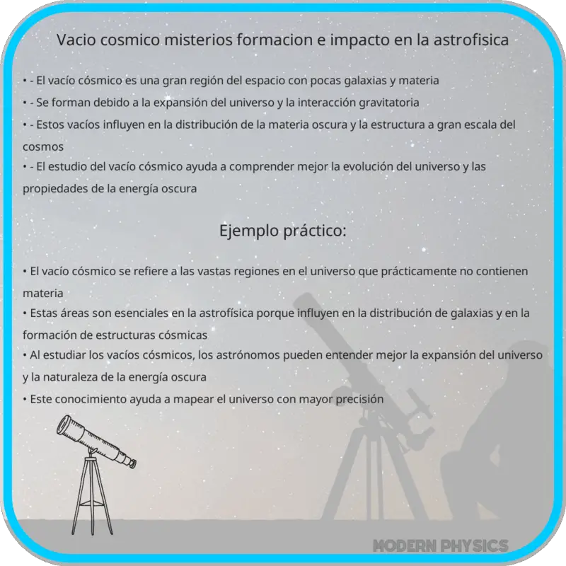 Vacío Cósmico | Misterios, Formación e Impacto en la Astrofísica