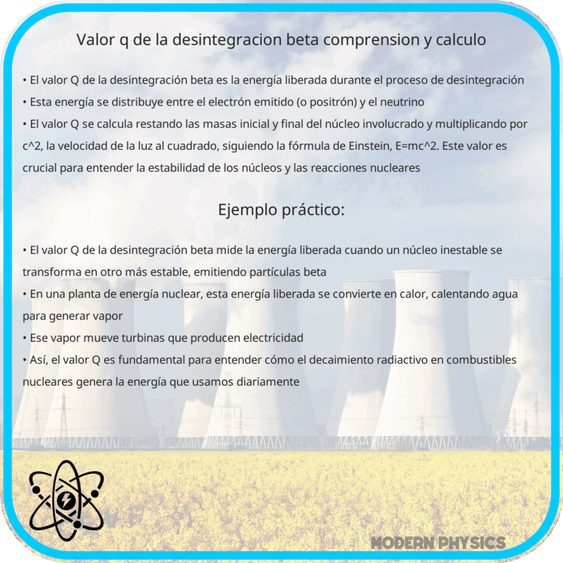 Valor Q de la Desintegración Beta | Comprensión y Cálculo