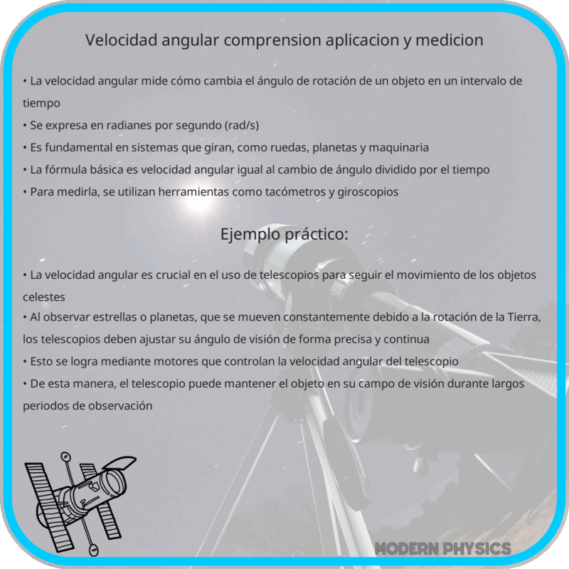 Velocidad Angular | Comprensión, Aplicación y Medición