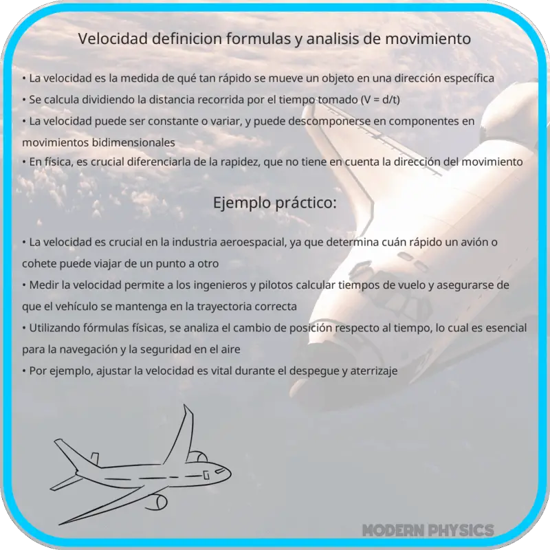Velocidad | Definición, Fórmulas y Análisis de Movimiento