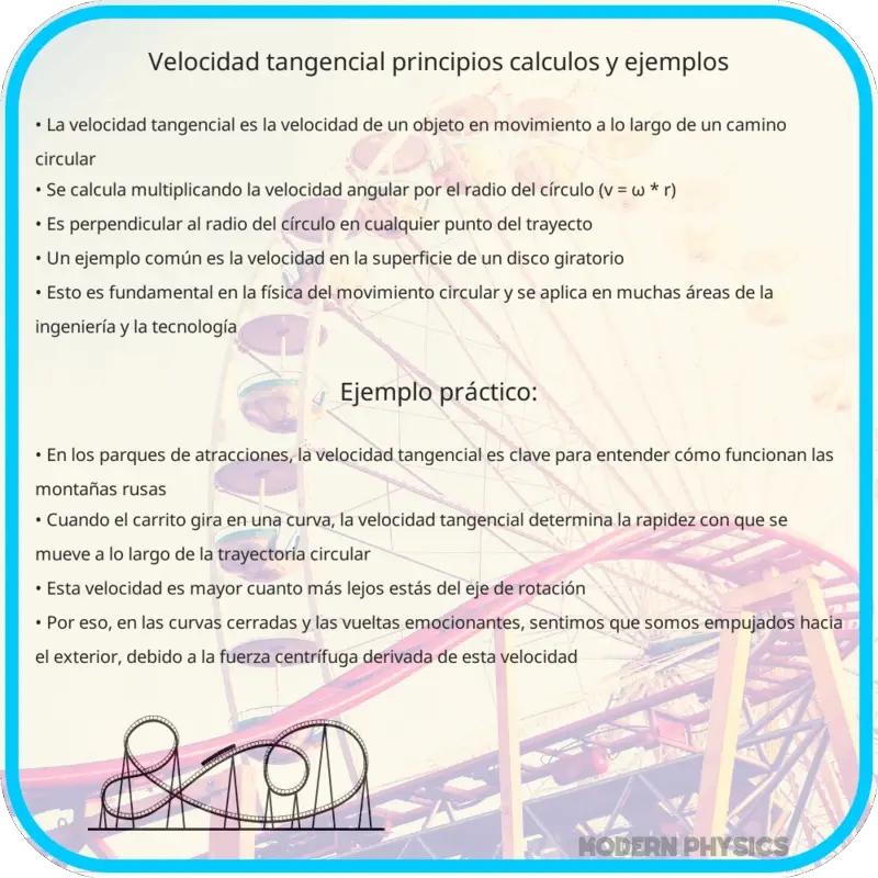 Velocidad Tangencial | Principios, Cálculos y Ejemplos