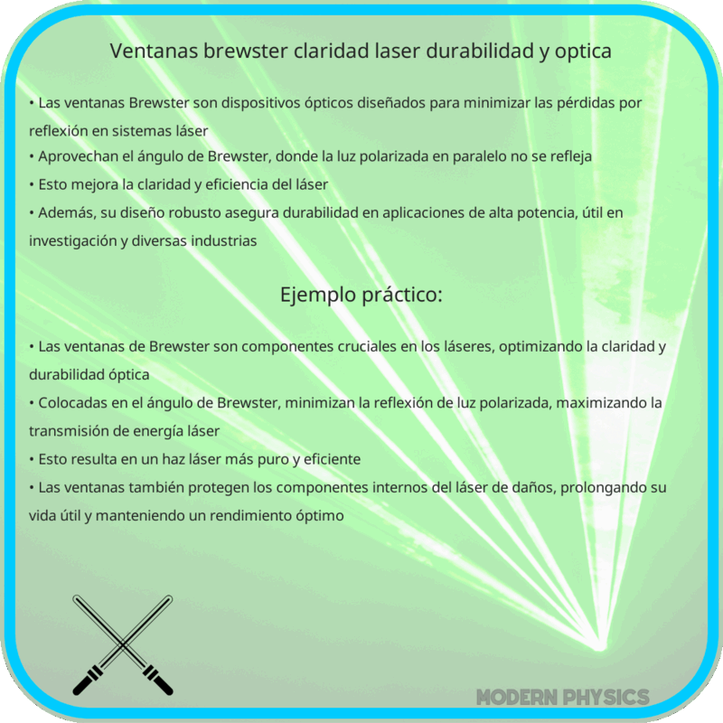 Ventanas Brewster | Claridad Láser, Durabilidad y Óptica