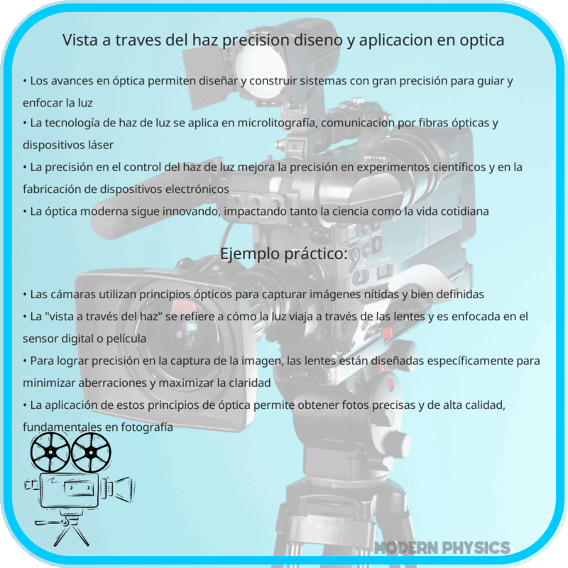 Vista a través del haz | Precisión, diseño y aplicación en óptica