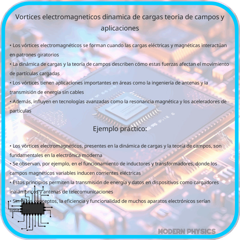 Vórtices Electromagnéticos | Dinámica de Cargas, Teoría de Campos y Aplicaciones