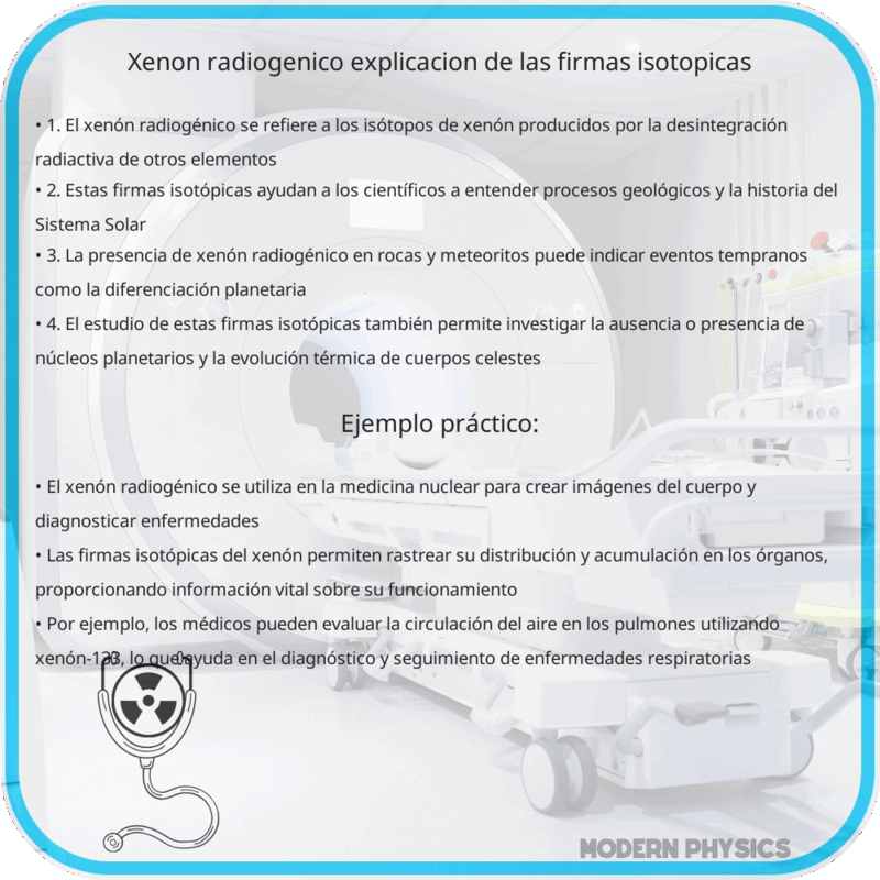 Xenón Radiogénico | Explicación de las Firmas Isotópicas