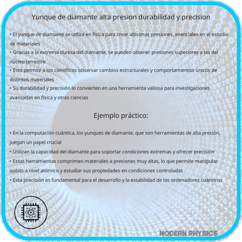Yunque de Diamante | Alta Presión, Durabilidad y Precisión