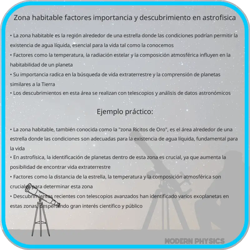 Zona Habitable | Factores, Importancia y Descubrimiento en Astrofísica