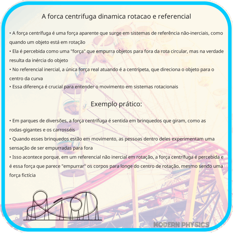 A Força Centrífuga | Dinâmica, Rotação e Referencial