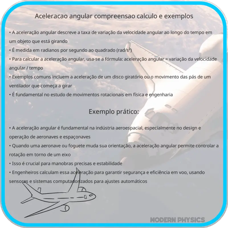 Aceleração Angular | Compreensão, Cálculo e Exemplos
