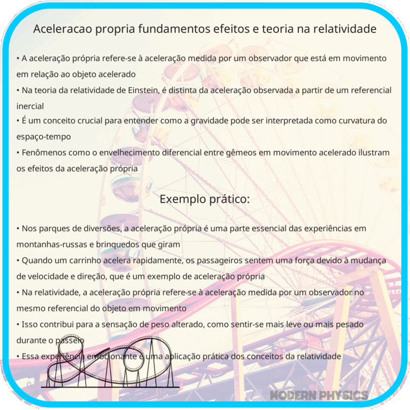 Aceleração Própria | Fundamentos, Efeitos e Teoria na Relatividade