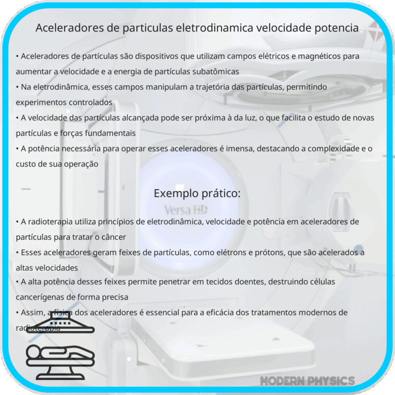 Aceleradores de Partículas | Eletrodinâmica, Velocidade & Potência