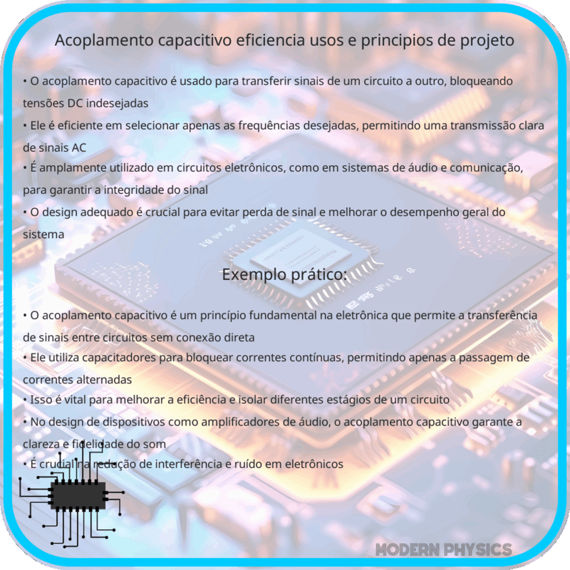 Acoplamento Capacitivo | Eficiência, Usos e Princípios de Projeto