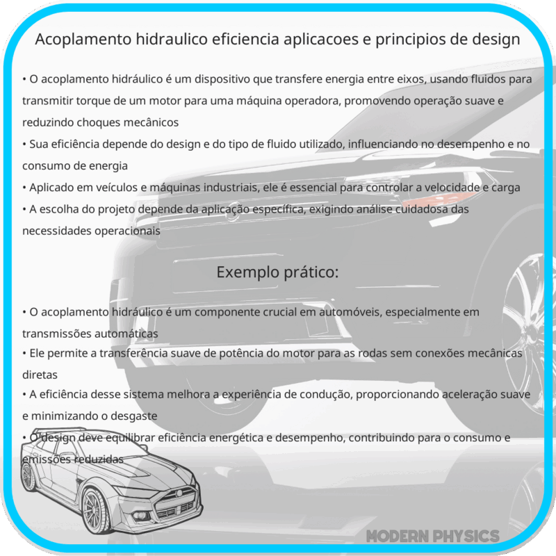 Acoplamento Hidráulico | Eficiência, Aplicações e Princípios de Design