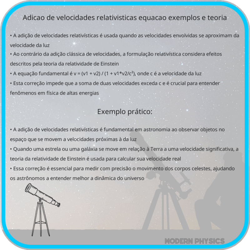 Adição de Velocidades Relativísticas | Equação, Exemplos e Teoria
