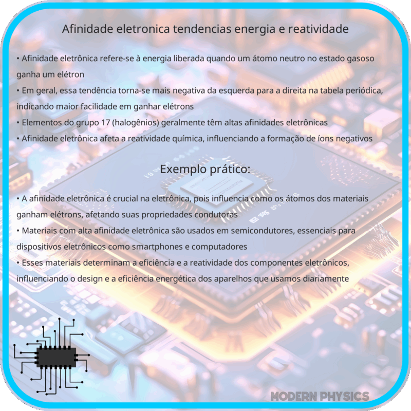 Afinidade Eletrônica | Tendências, Energia e Reatividade