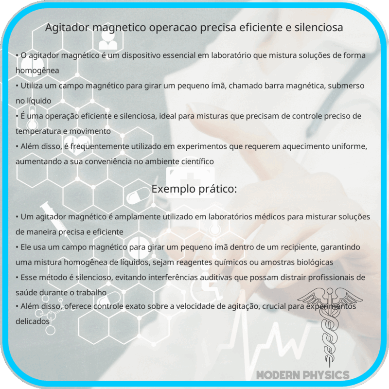 Agitador Magnético | Operação Precisa, Eficiente e Silenciosa