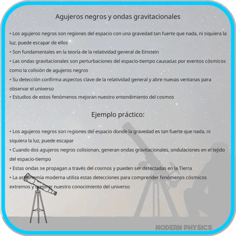 Agujeros Negros y Ondas Gravitacionales