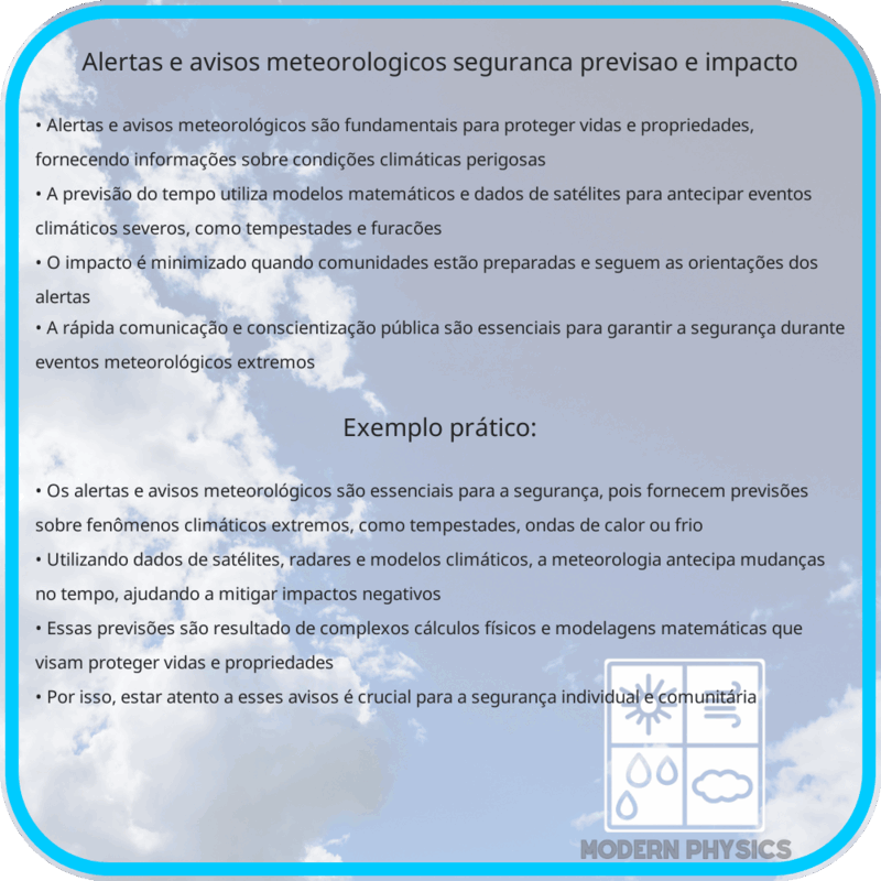 Alertas e Avisos Meteorológicos | Segurança, Previsão e Impacto