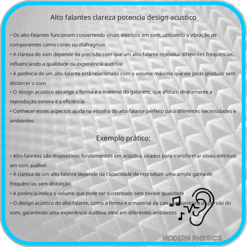 Alto-falantes | Clareza, Potência & Design Acústico