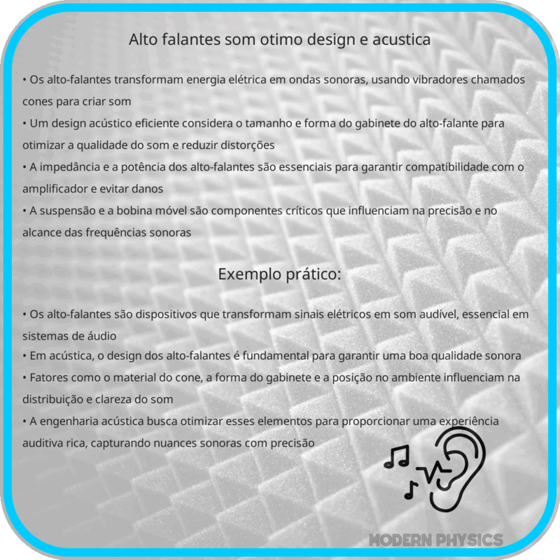 Alto-falantes | Som Ótimo, Design e Acústica