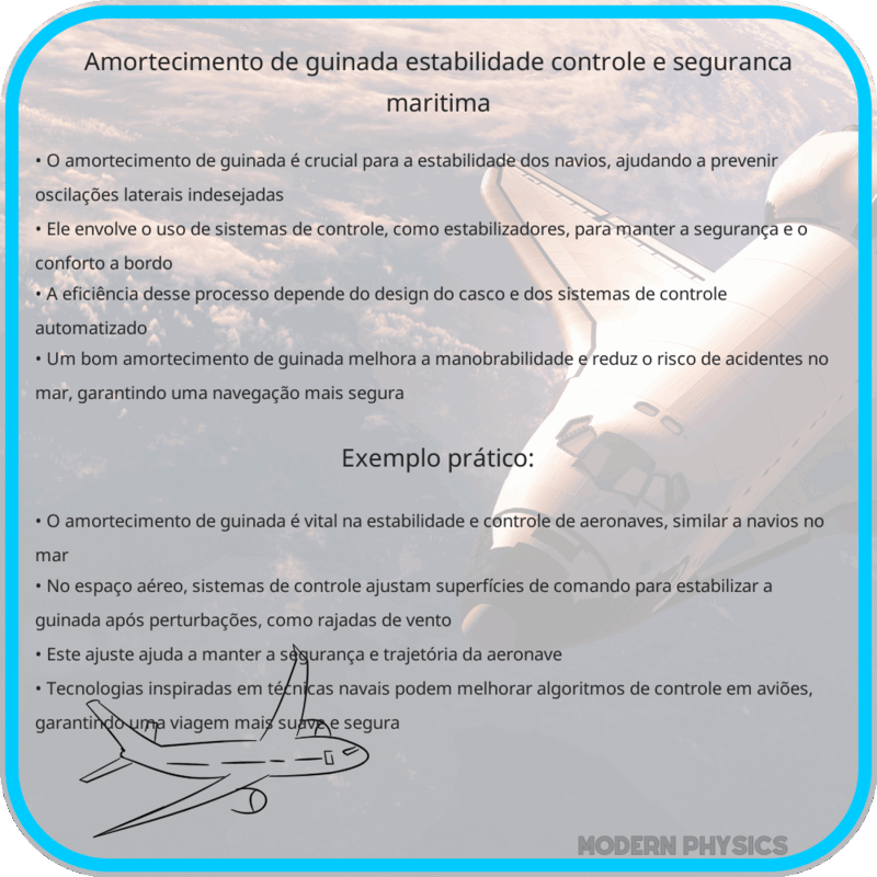 Amortecimento de Guinada | Estabilidade, Controle e Segurança Marítima