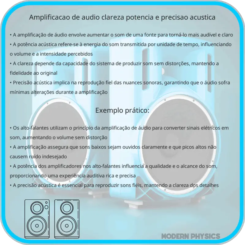 Amplificação de Áudio | Clareza, Potência e Precisão Acústica