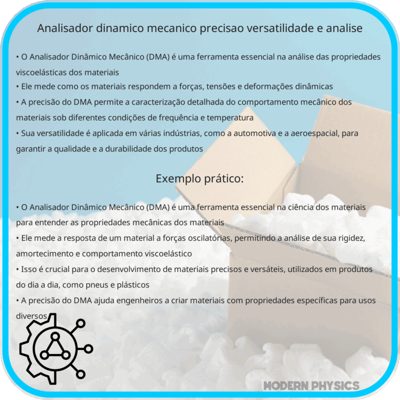 Analisador Dinâmico Mecânico | Precisão, Versatilidade e Análise