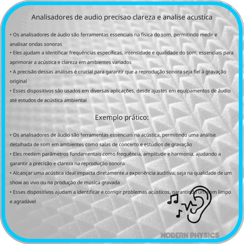 Analisadores de Áudio | Precisão, Clareza e Análise Acústica