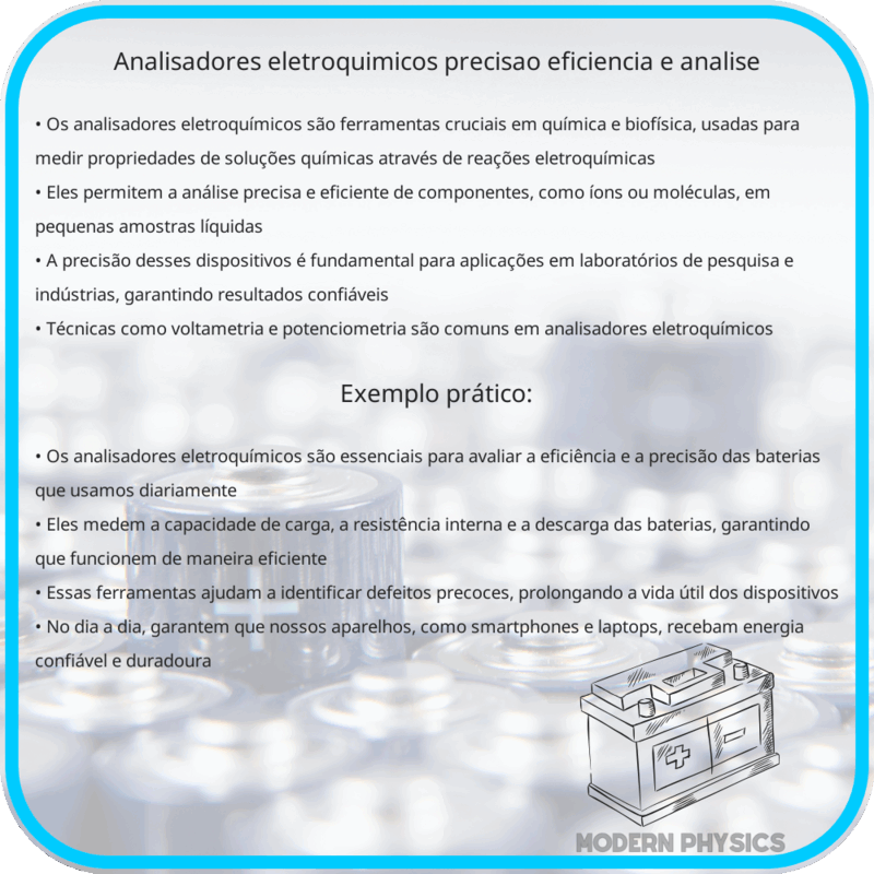 Analisadores Eletroquímicos | Precisão, Eficiência e Análise