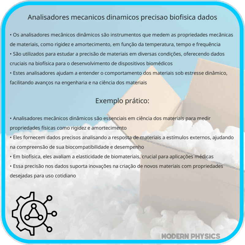 Analisadores Mecânicos Dinâmicos | Precisão, Biofísica & Dados
