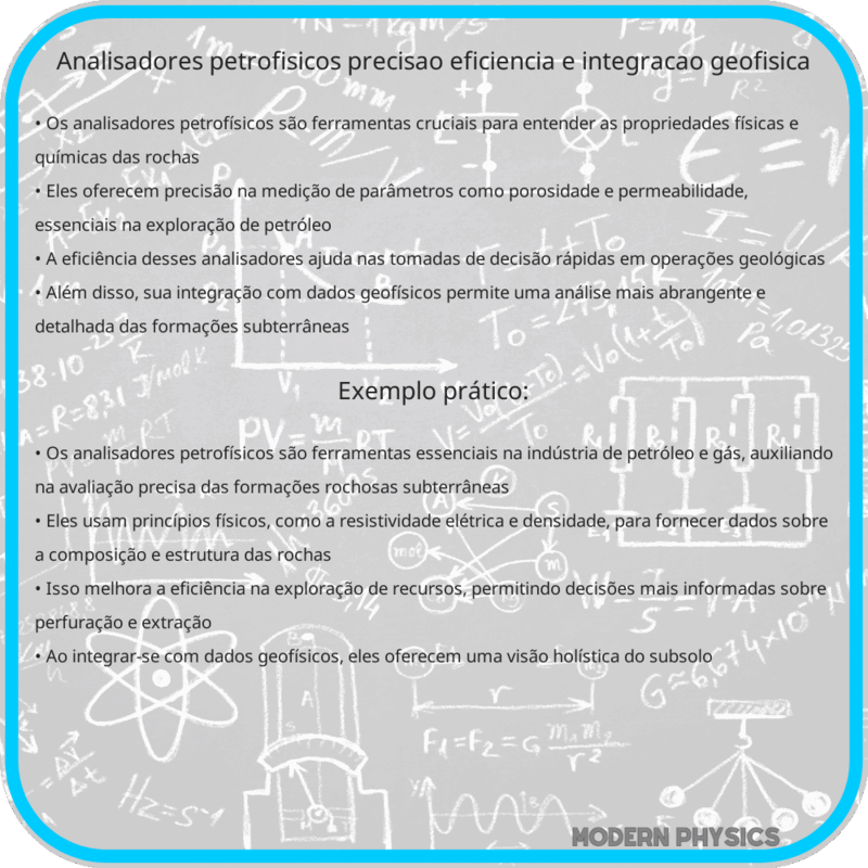 Analisadores Petrofísicos | Precisão, Eficiência e Integração Geofísica
