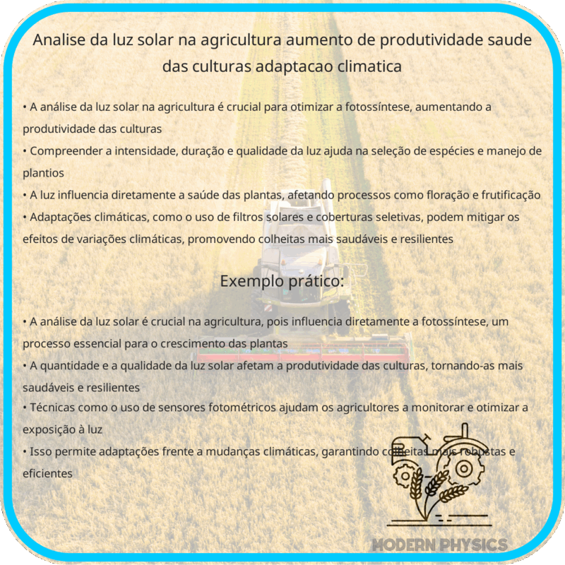 Análise da Luz Solar na Agricultura | Aumento de Produtividade, Saúde das Culturas & Adaptação Climática