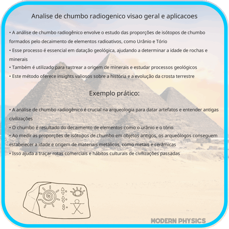 Análise de Chumbo Radiogênico | Visão Geral e Aplicações