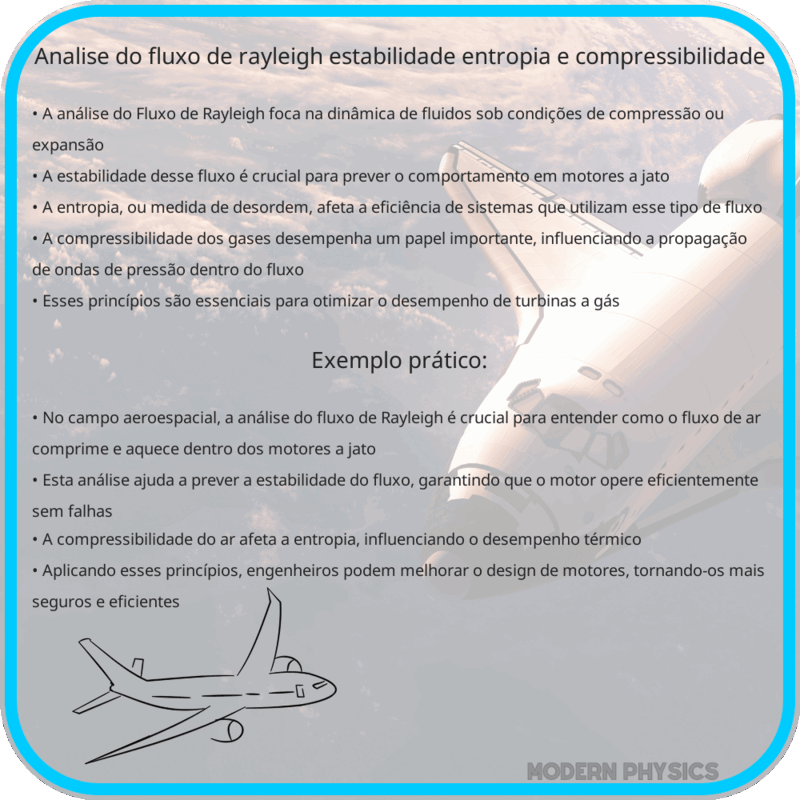 Análise do Fluxo de Rayleigh | Estabilidade, Entropia e Compressibilidade