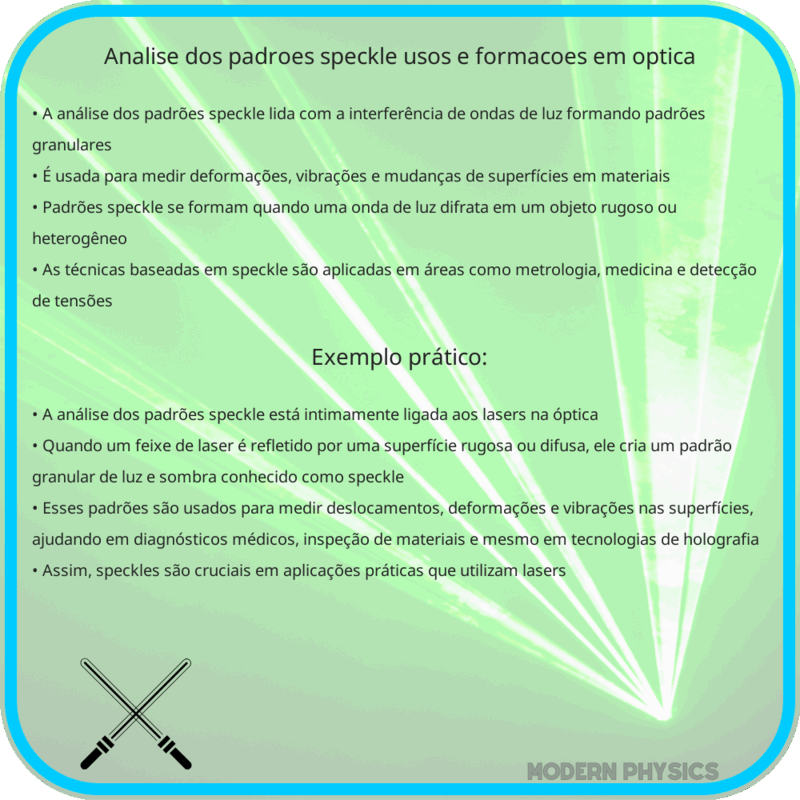 Análise dos Padrões Speckle | Usos e Formações em Óptica