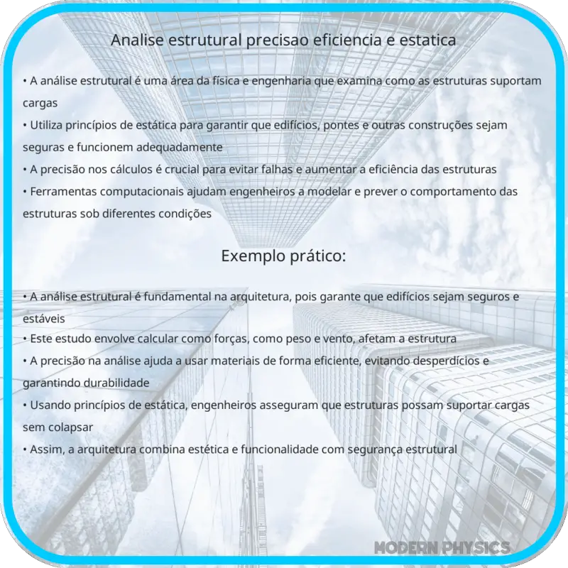 Análise Estrutural | Precisão, Eficiência e Estática