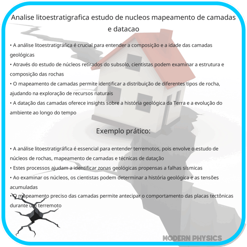 Análise Litoestratigráfica: Estudo de Núcleos, Mapeamento de Camadas e Datação