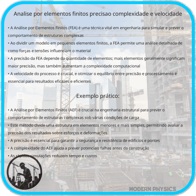 Análise por Elementos Finitos | Precisão, Complexidade e Velocidade