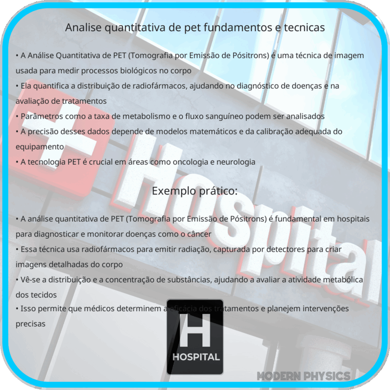 Análise Quantitativa de PET | Fundamentos e Técnicas