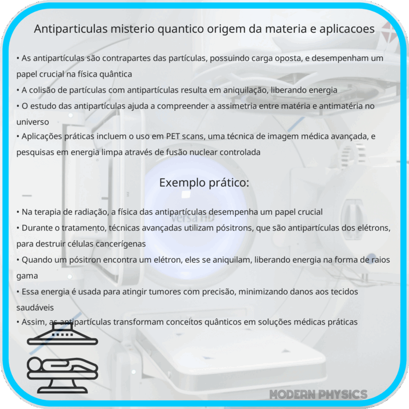 Antipartículas: Mistério Quântico, Origem da Matéria e Aplicações