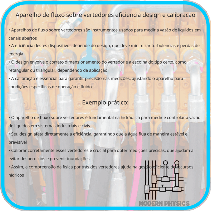 Aparelho de Fluxo sobre Vertedores | Eficiência, Design e Calibração