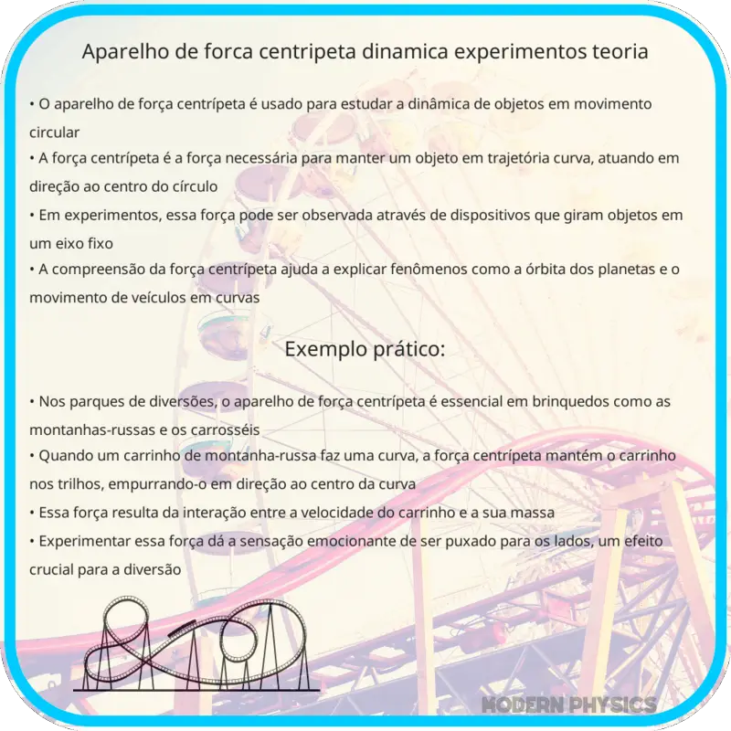 Aparelho de Força Centrípeta | Dinâmica, Experimentos & Teoria