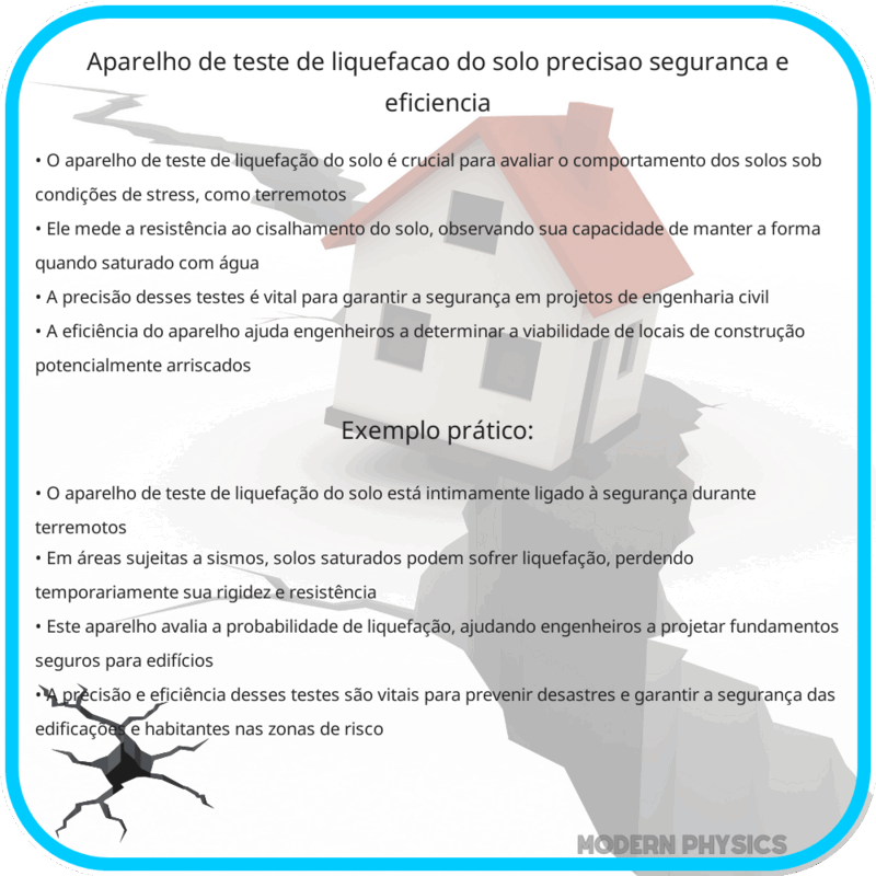 Aparelho de Teste de Liquefação do Solo | Precisão, Segurança e Eficiência
