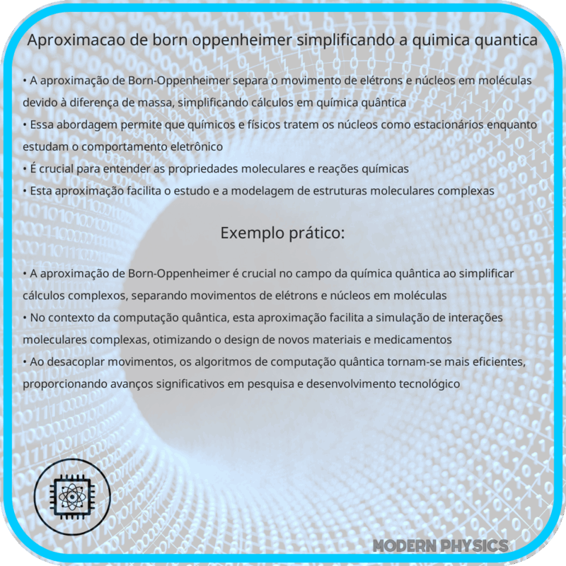 Aproximação de Born-Oppenheimer | Simplificando a Química Quântica