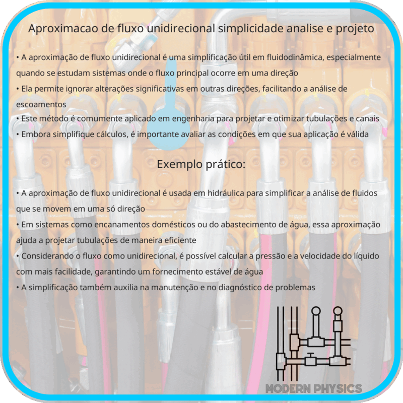 Aproximação de Fluxo Unidirecional | Simplicidade, Análise e Projeto