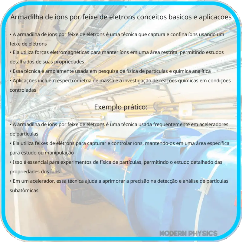 Armadilha de Íons por Feixe de Elétrons | Conceitos Básicos e Aplicações
