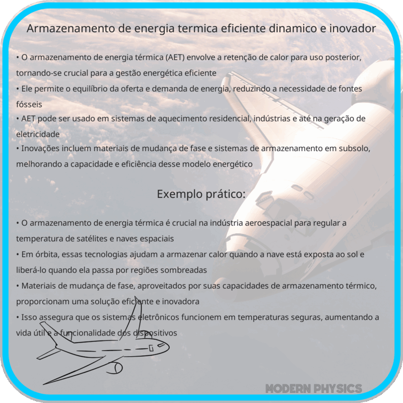 Armazenamento de Energia Térmica | Eficiente, Dinâmico e Inovador