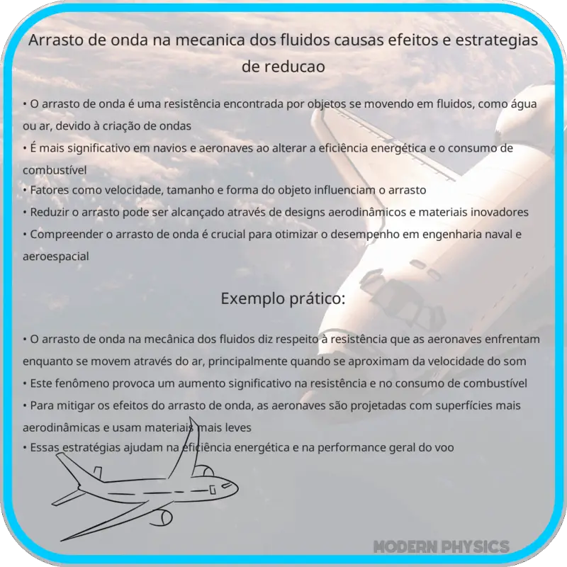 Arrasto de Onda na Mecânica dos Fluidos | Causas, Efeitos e Estratégias de Redução