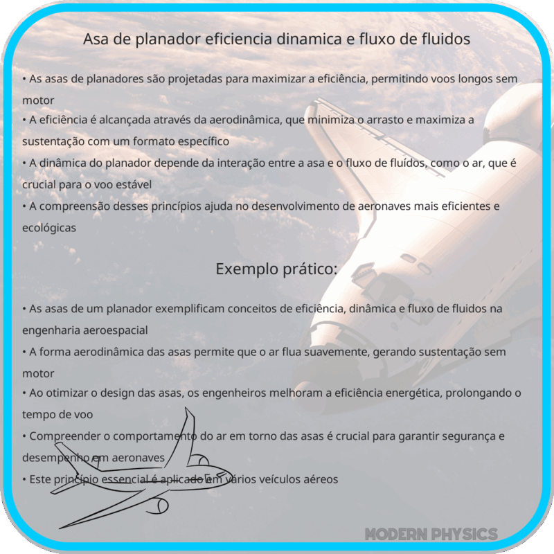 Asa de Planador | Eficiência, Dinâmica e Fluxo de Fluídos